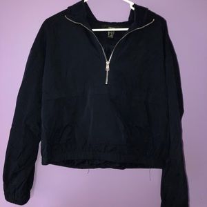 Forever 21 Cropped Zipped Hoodie